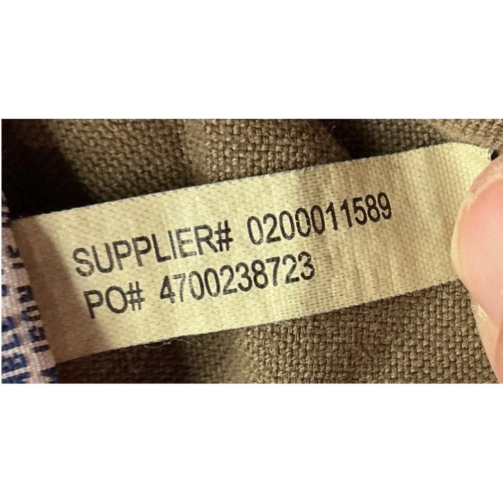 Polo Ralph Lauren Button Down Shirt Olive Brown Cotton Long Sleeve Mens Medium